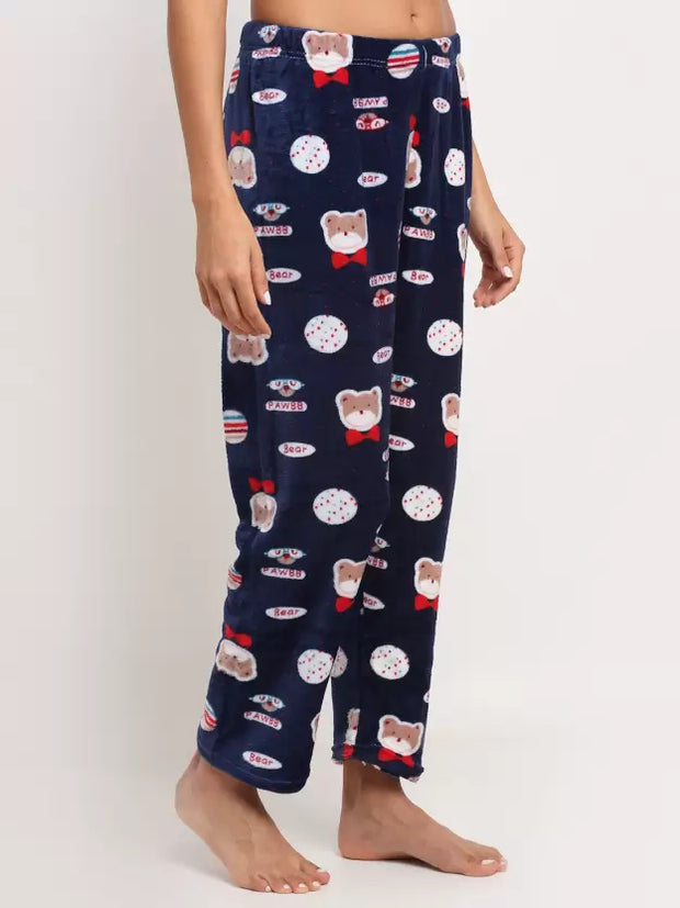Ladies casual printed warm Pajama (Pk of 2)