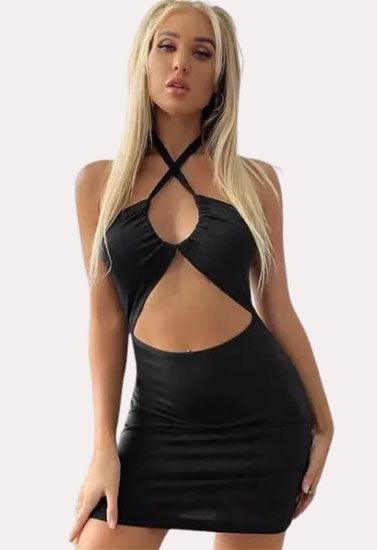 "Purely Femme" Elegant Black Intimate Babydoll Dress