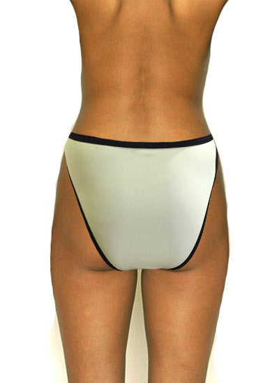 Hello Bikini Lemon Yellow Black Piping XXL Bikini Brief + 1 Free Bra