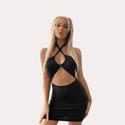 "Purely Femme" Elegant Black Intimate Babydoll Dress