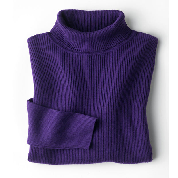 Women's High-Necked Hedging Tight Sweater
