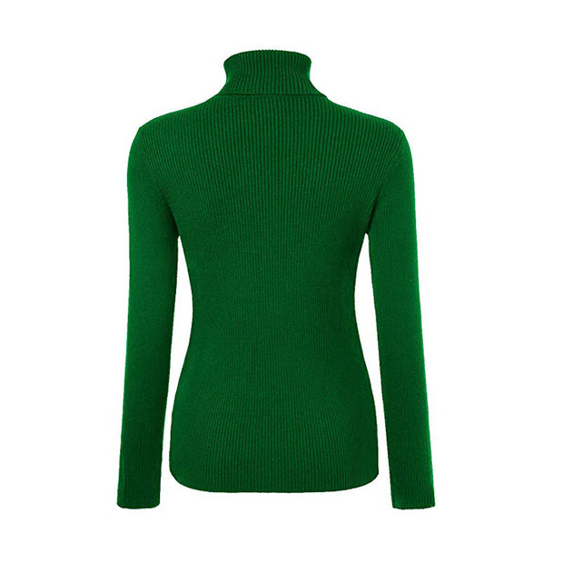 Women's Slim Fit Soft Turtle Neck Sweater